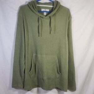 Rainforest Olive Green Hooded Men's Shirt Size XL